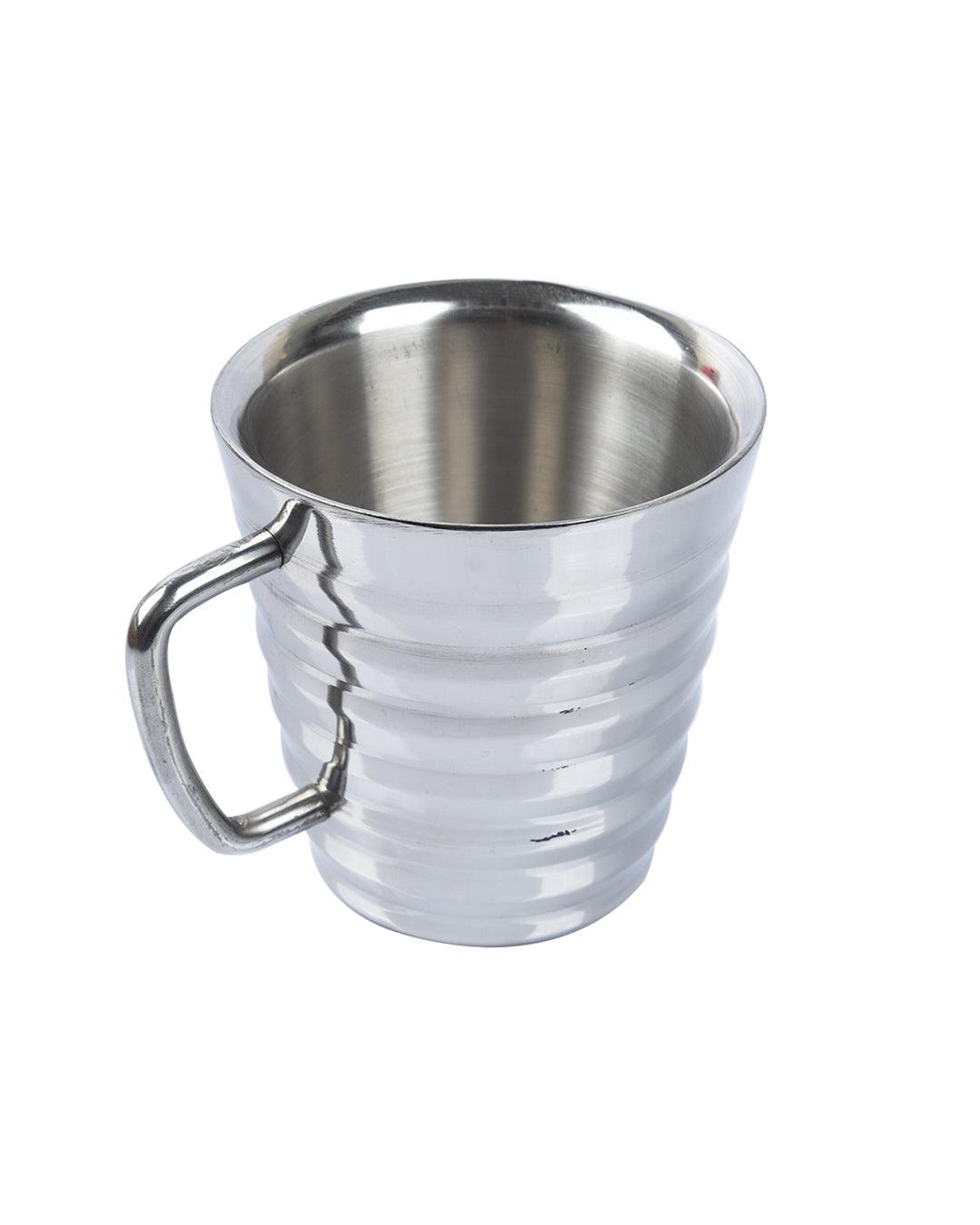 Stainless Steel Tea & Coffee Mug ( 300 mL, Silver Colour) - MARKET 99