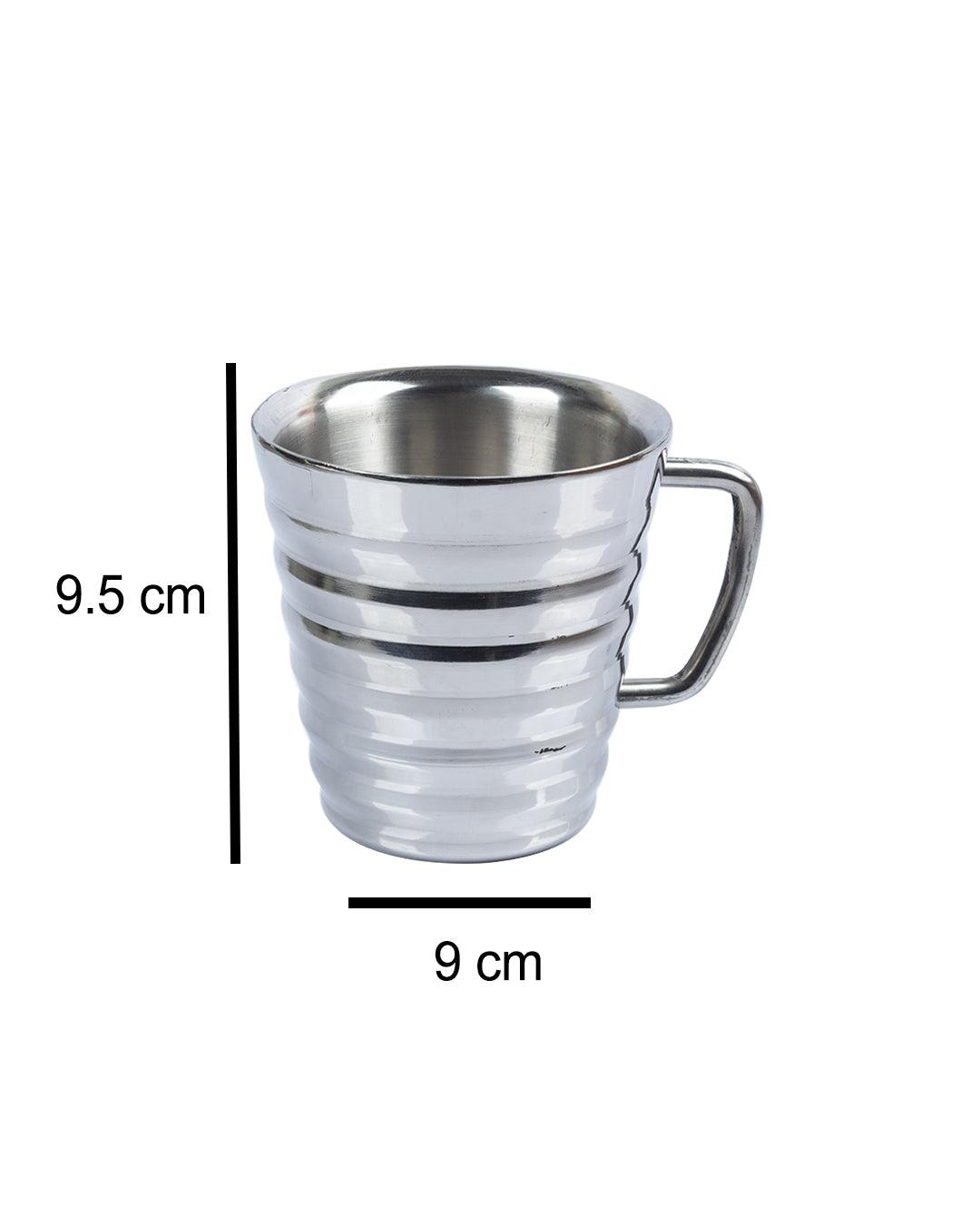 Stainless Steel Tea & Coffee Mug ( 300 mL, Silver Colour) - MARKET 99