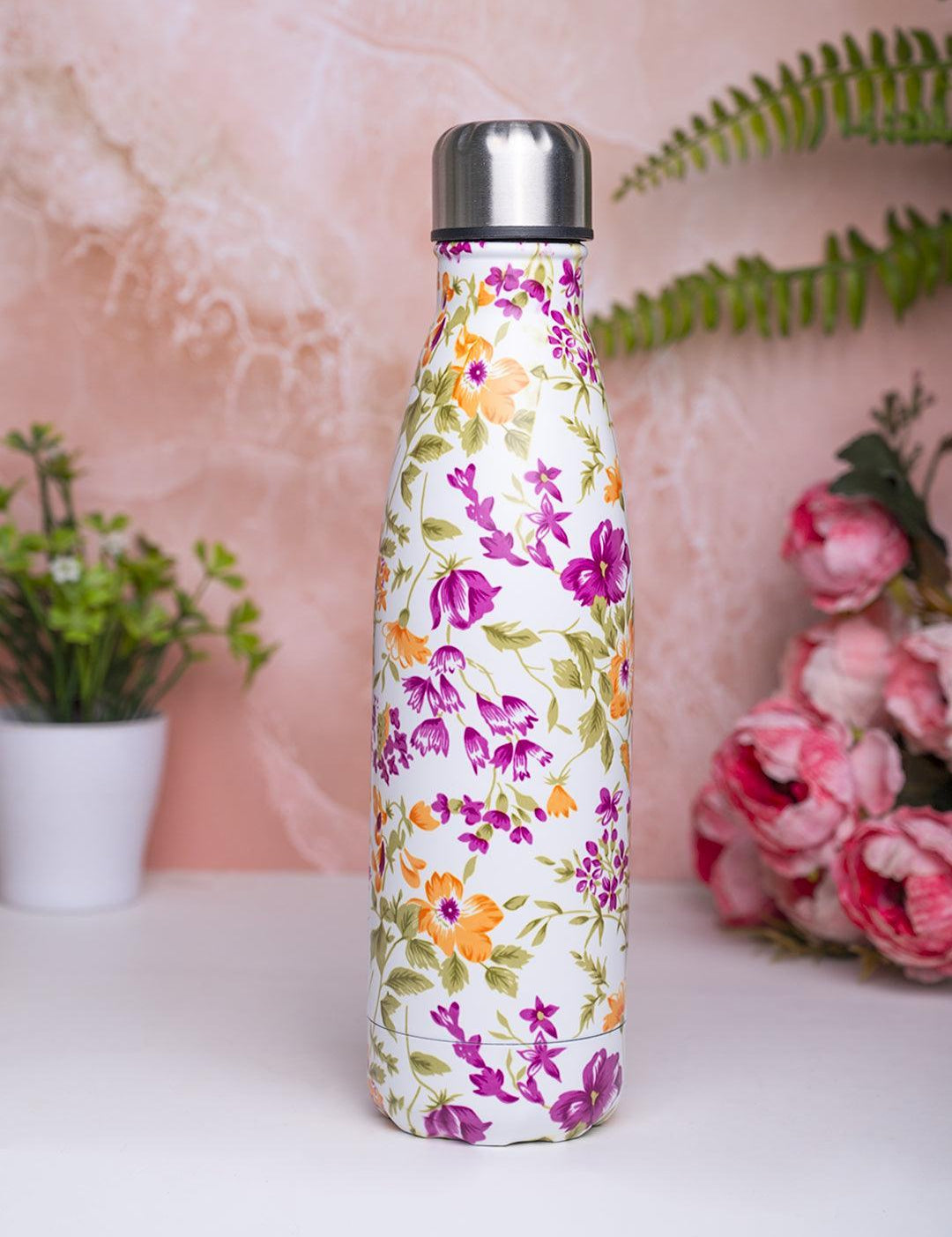 Stainless Steel Water Bottle - 500ml, Multicolor - MARKET 99