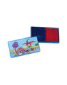 Stamp & Ink Pad Set, 8 Stamps, Multicolour, Plastic - MARKET 99