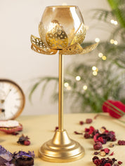 Diwali Decoration Item STANDING LOTUS T- LITE HOLDER(S)