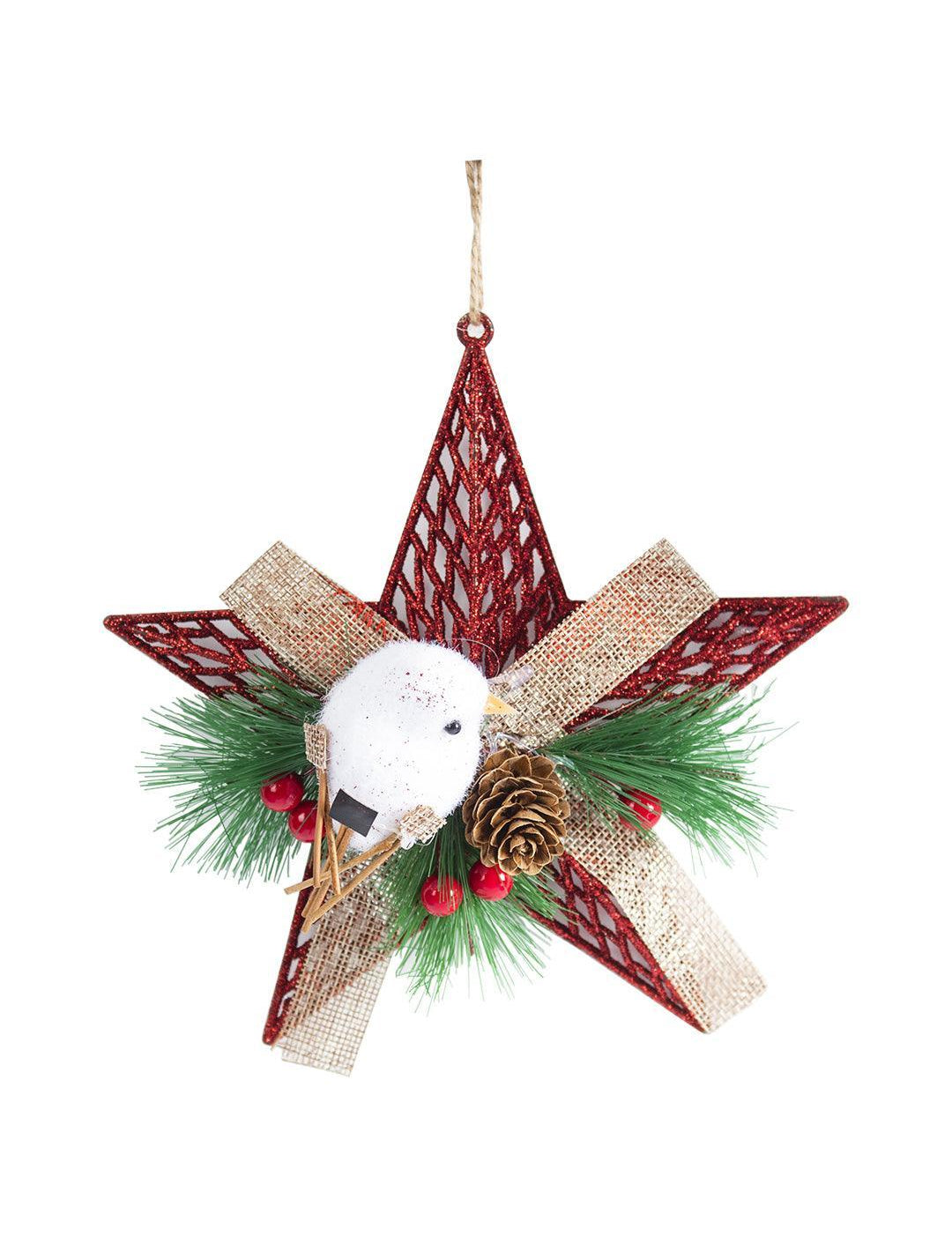 Star With White Bird - Christmas Hanging - Star With White Bird - MARKET 99