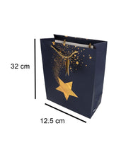 Stardust Gift Bag, Medium, Navy Blue, Paper, Set of 3 - MARKET 99