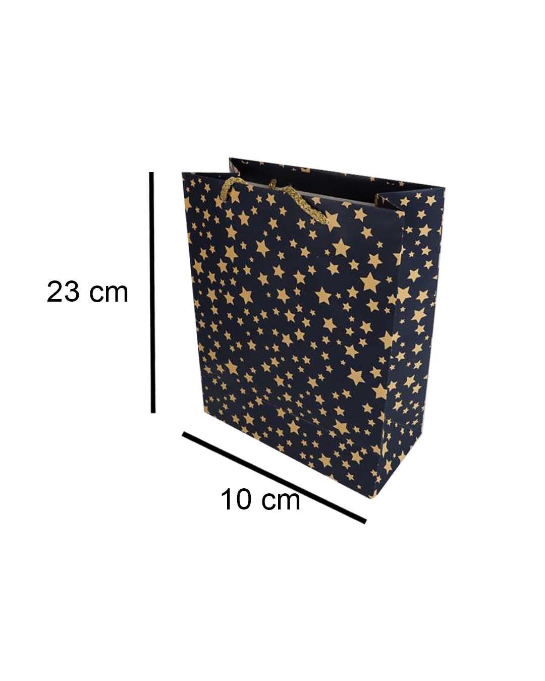 Starry Gift Bag, Small, Navy Blue, Paper, Set of 3 - MARKET 99