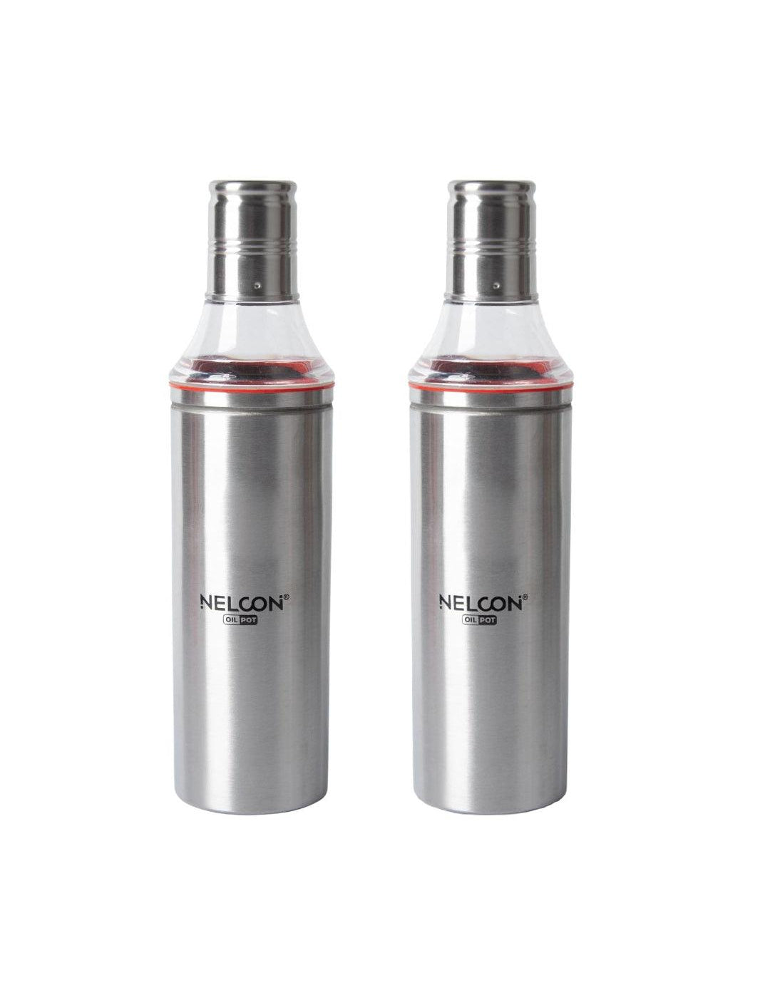 Steel Oil Dispenser Set Of 2 Pcs (Each 1000 Ml)