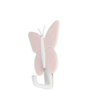 Sticky Hooks, Self Adhesive Back, Butterfly Shaped Design, Pink, Plastic - MARKET 99