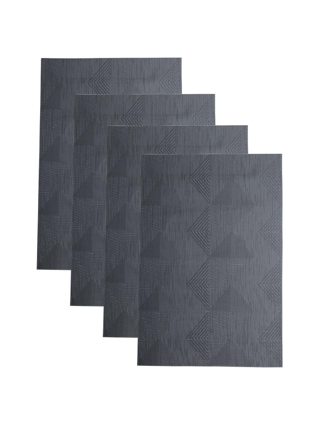 Stone Grey Floral Pattern - Placemat Mat Set Of 4 - MARKET 99