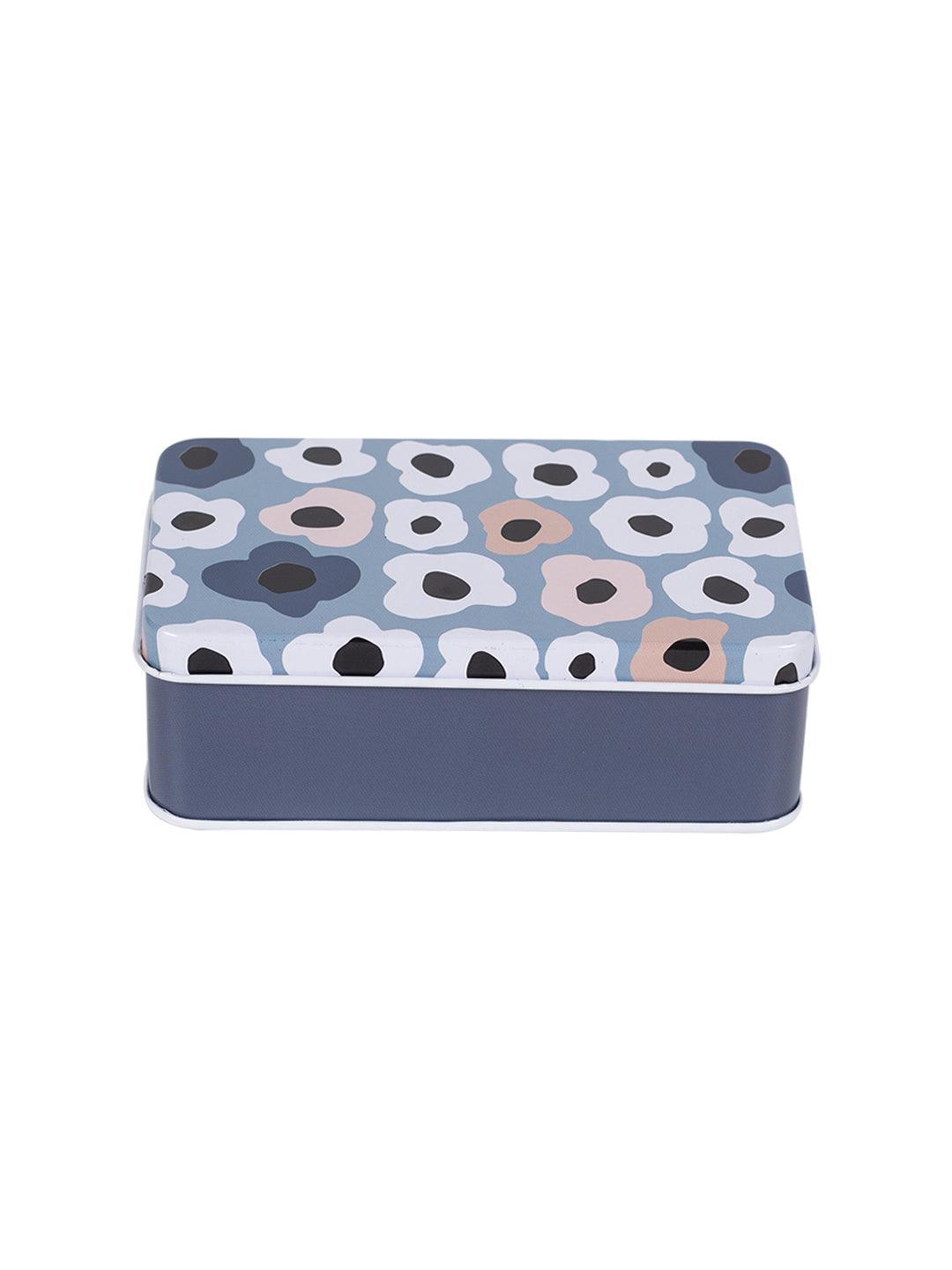 Storage Box, Animal Print, Crepe Grey, Tin - MARKET 99