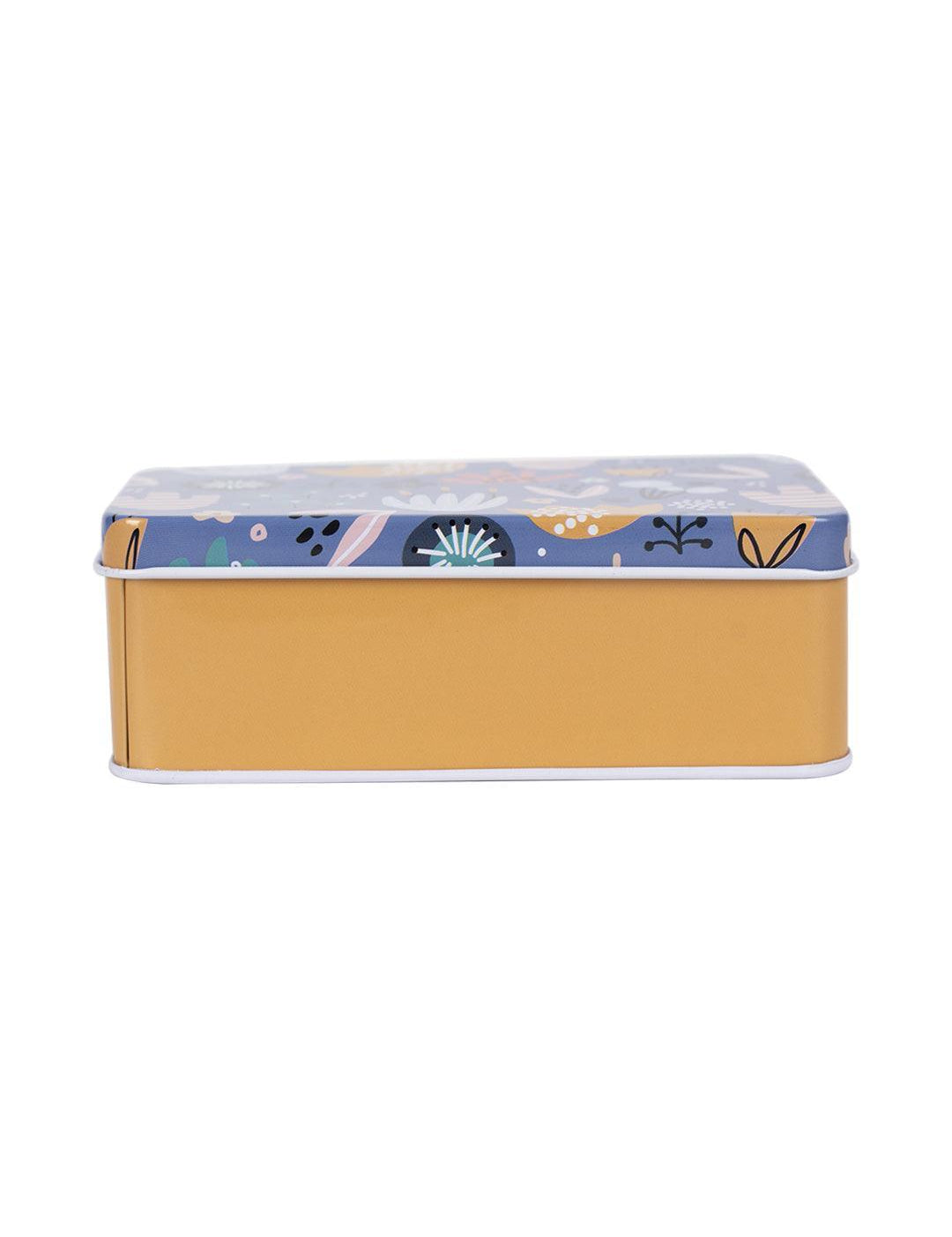 Storage Box, Animal Print, Sea Green, Tin - MARKET 99