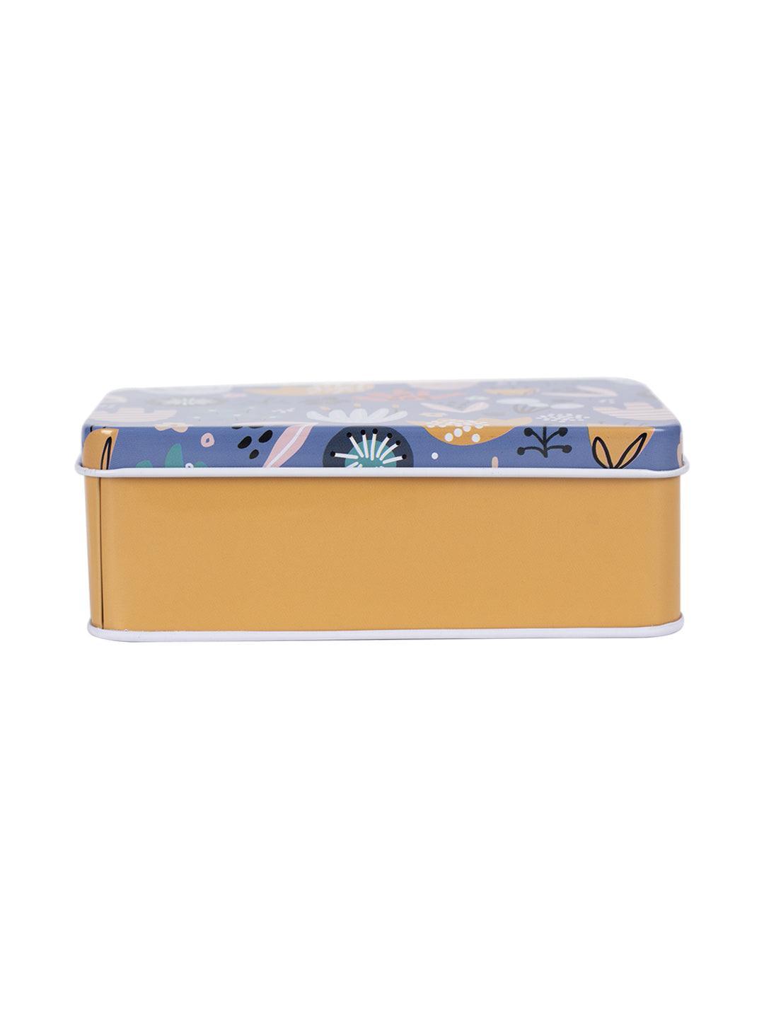 Storage Box, Animal Print, Sea Green, Tin - MARKET 99