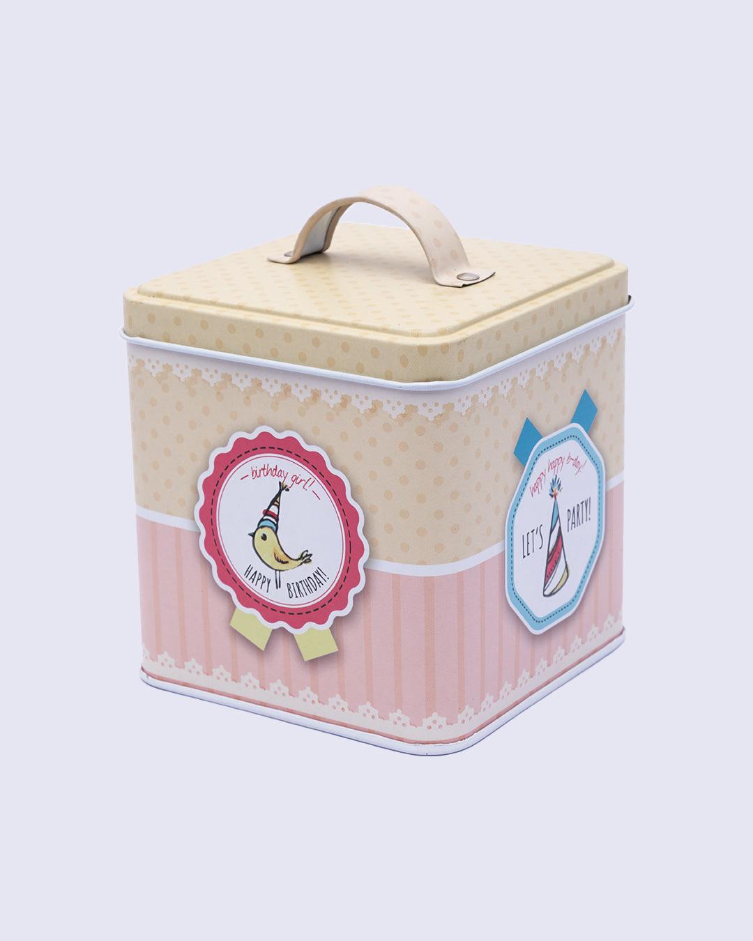 Storage Box, with Bow, for Home & Kitchen, Multicolour, Set of 2 - MARKET 99