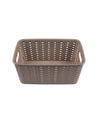 Storage Box with Lid, Brown, Plastic, Set of 2 - MARKET 99