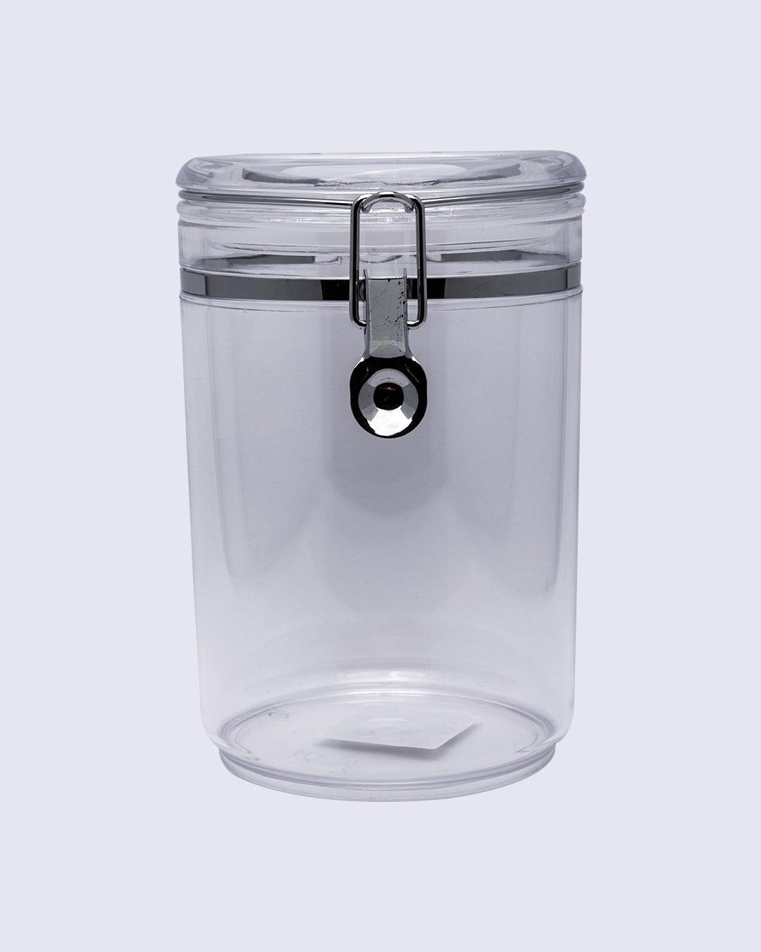 Storage Jar, for Kitchen & Home, Transparent, Plastic, 1.9 Litre - MARKET 99