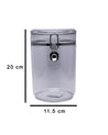 Storage Jar, for Kitchen & Home, Transparent, Plastic, 1.9 Litre - MARKET 99