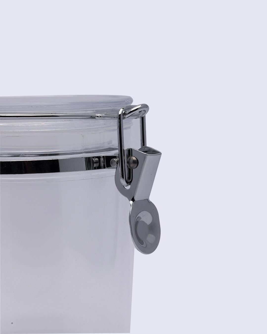 Storage Jar, for Kitchen & Home, Transparent, Plastic, 790 mL - MARKET 99