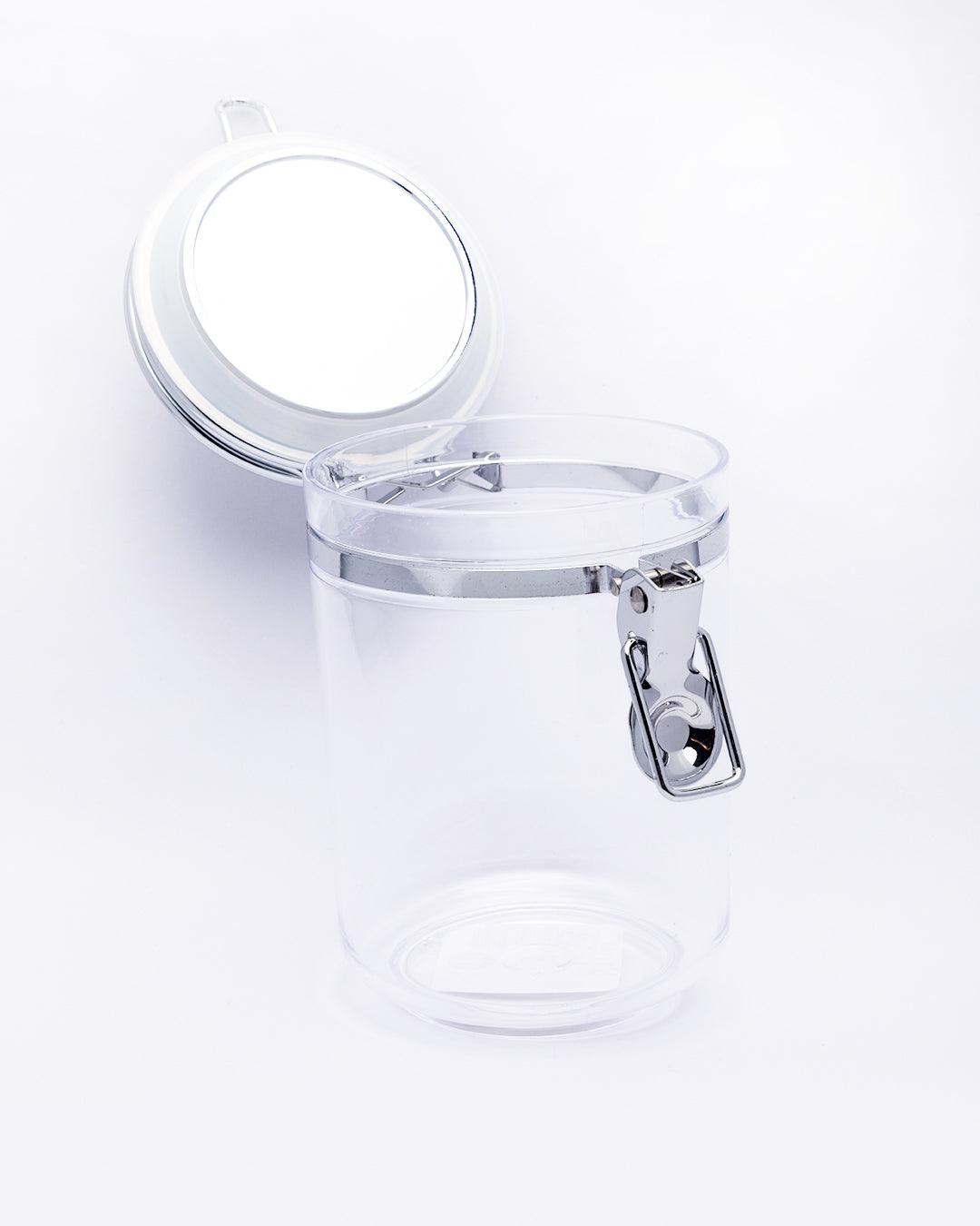 Storage Jar, for Kitchen & Home, Transparent, Plastic, 800 mL - MARKET 99