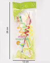 Straw Set, Fruit Design, Multicolour, Plastic, Set of 4 - MARKET 99
