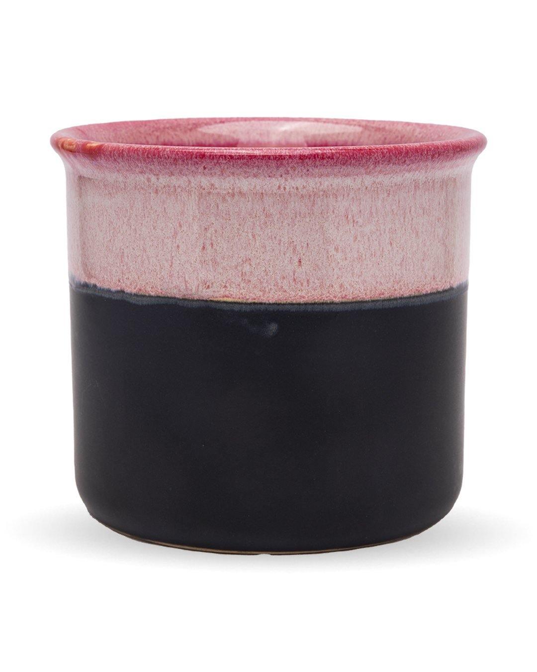 Studio Planter, Two Tone Design, Red & Black, Ceramic - MARKET 99