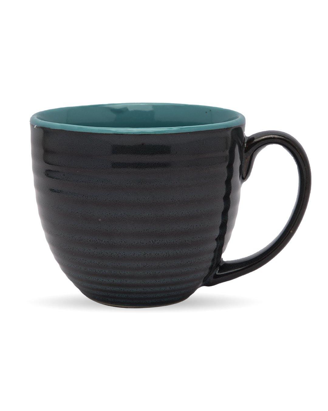 Studio Pottery Cup, Turquoise, Ceramic, 380 mL - MARKET 99