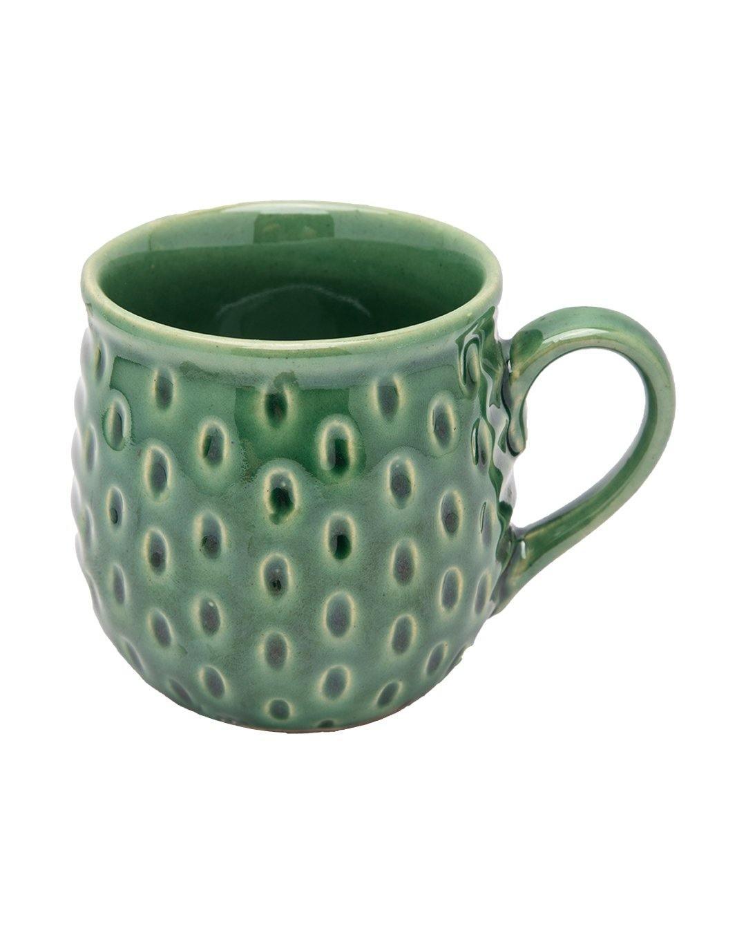 Studio Pottery Mug, Antique Green, Ceramic, 250 mL - MARKET 99