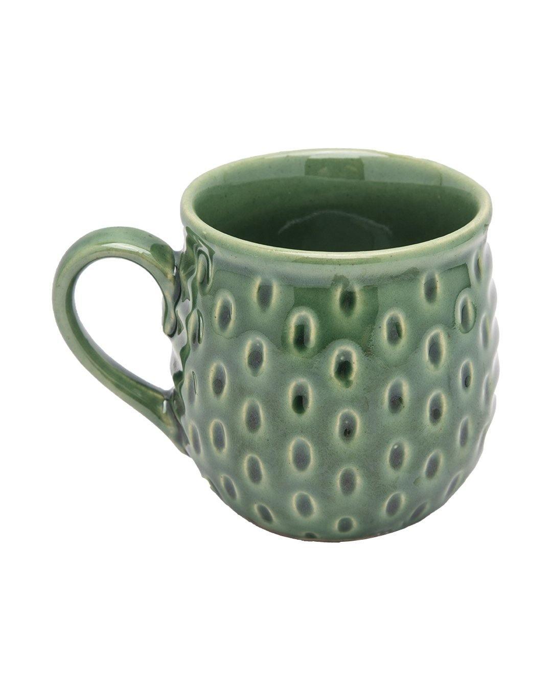 Studio Pottery Mug, Antique Green, Ceramic, 250 mL - MARKET 99