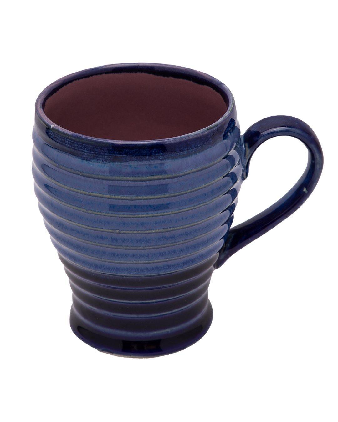 Studio Pottery Mug, Blue & Purple, Ceramic, 300 mL - MARKET 99