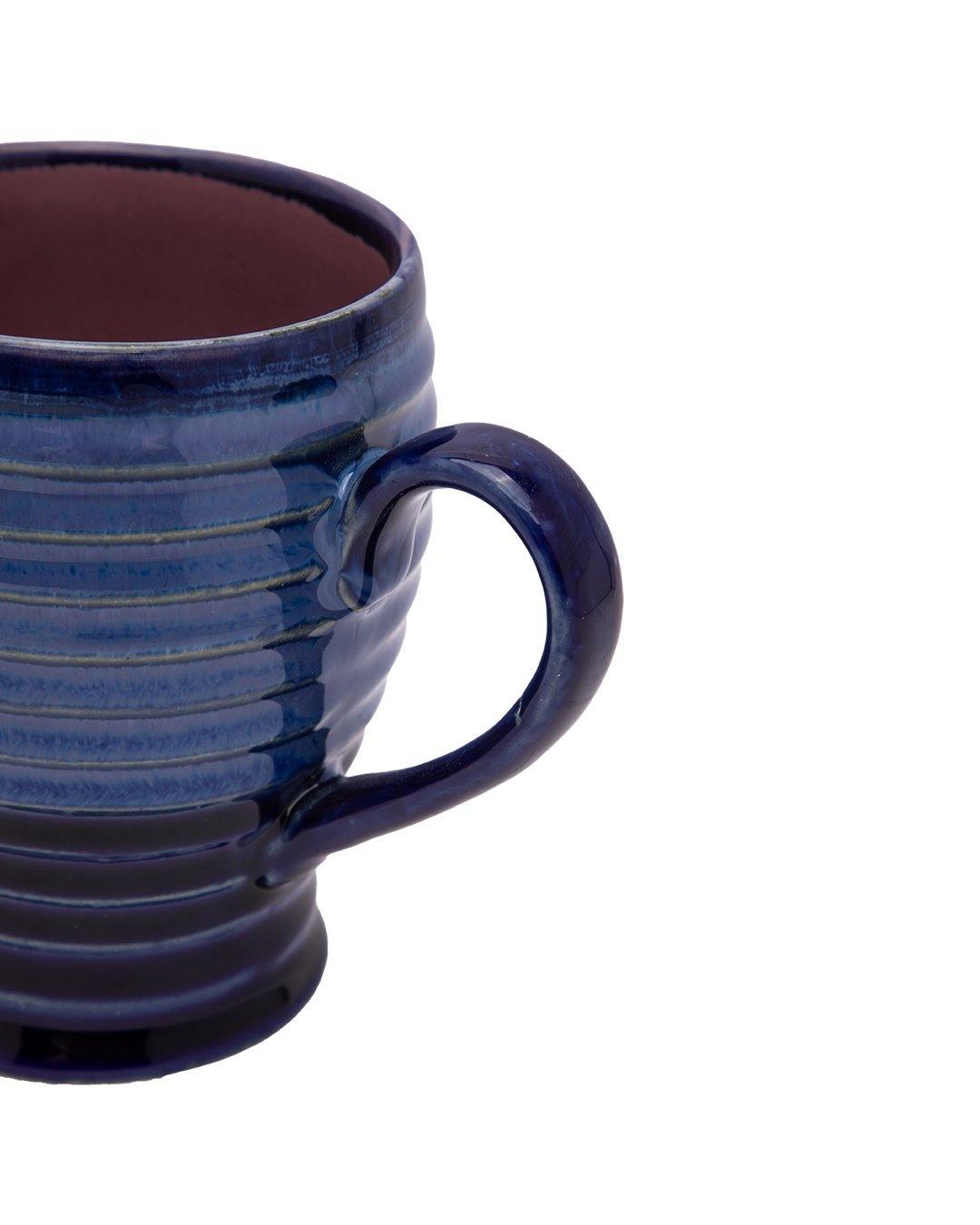 Studio Pottery Mug, Blue & Purple, Ceramic, 300 mL - MARKET 99