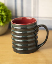 Studio Pottery Mug, Blue & Red, Ceramic, 280 mL - MARKET 99