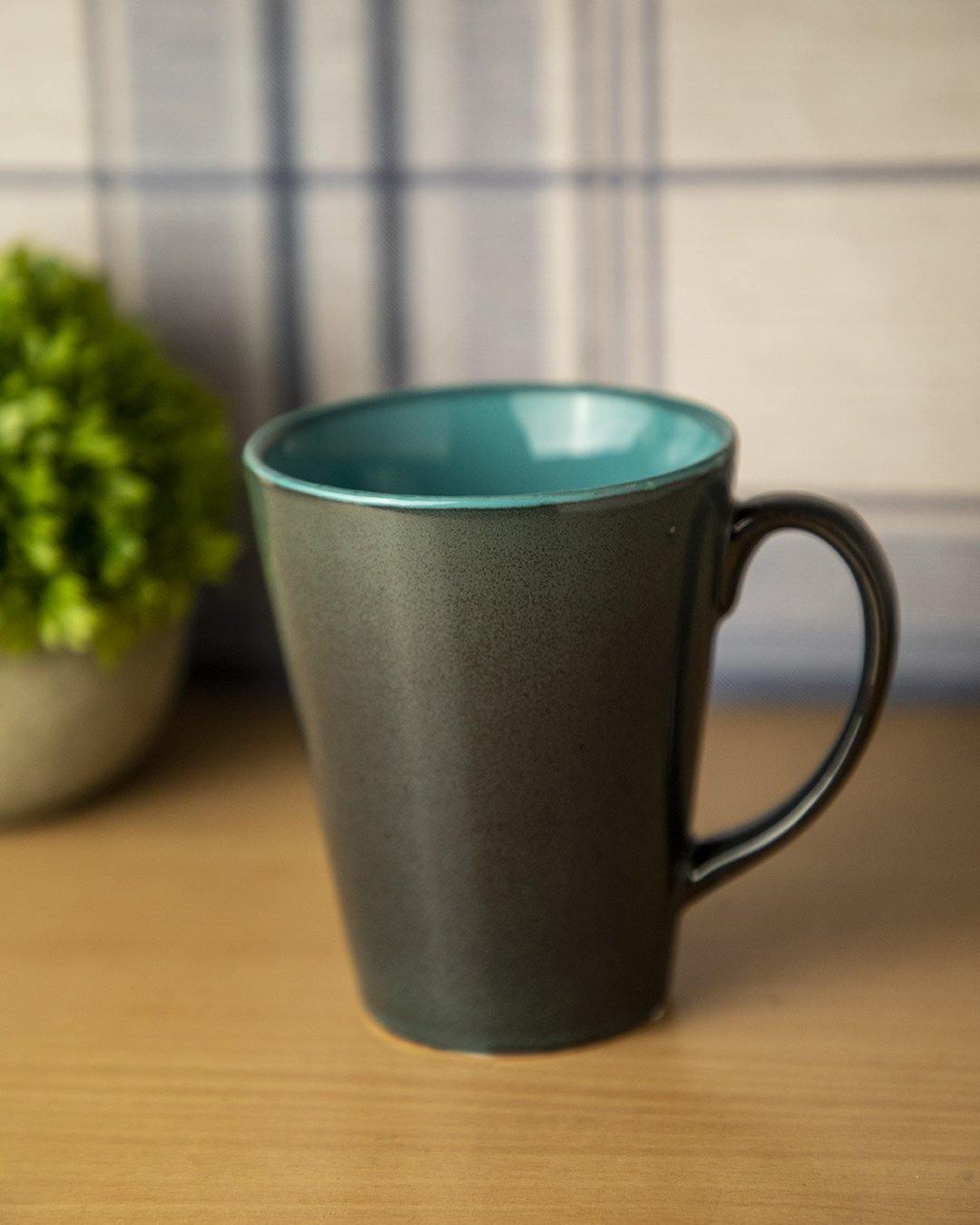 Studio Pottery Mug, Blue, Ceramic, 380 mL - MARKET 99