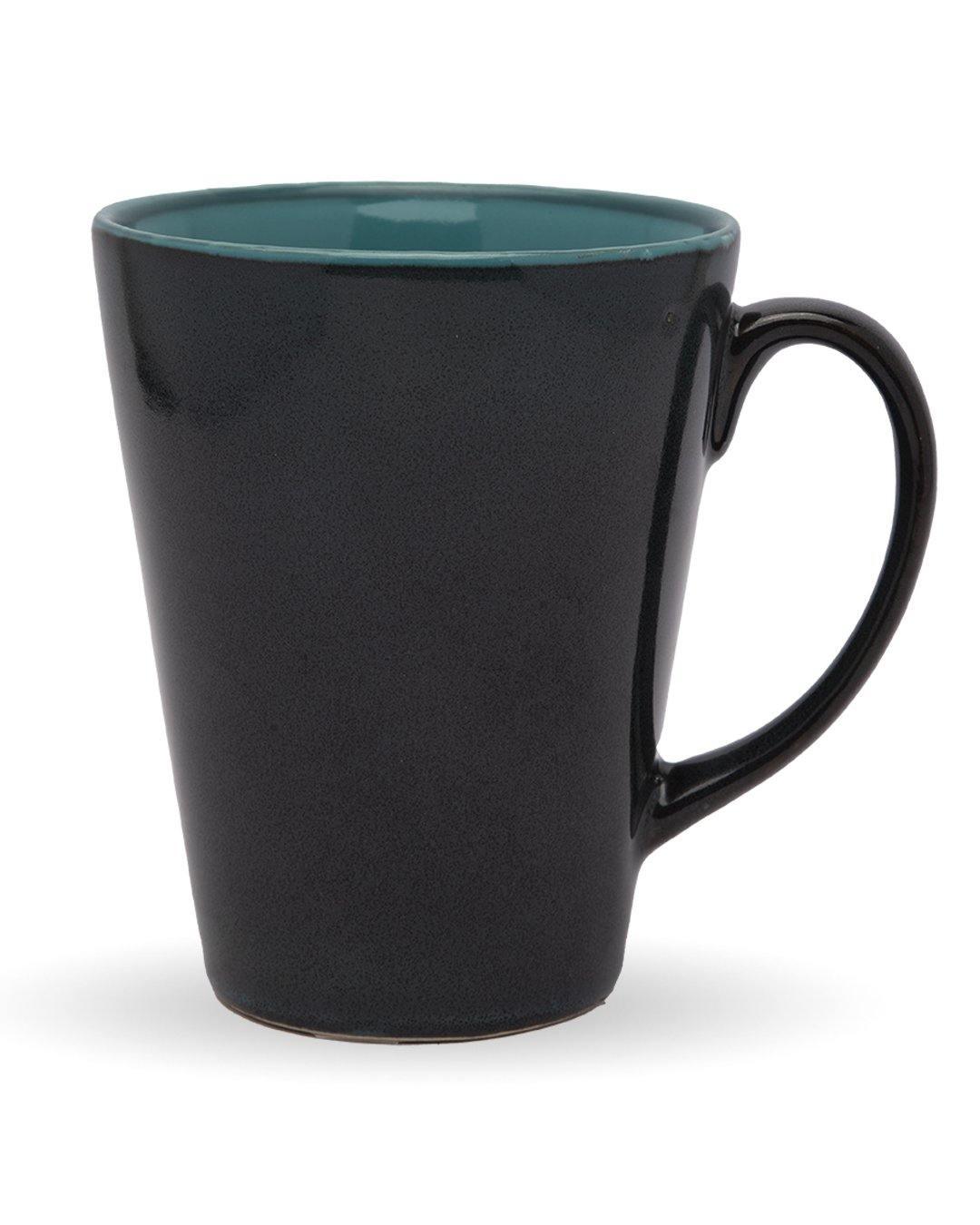 Studio Pottery Mug, Blue, Ceramic, 380 mL - MARKET 99