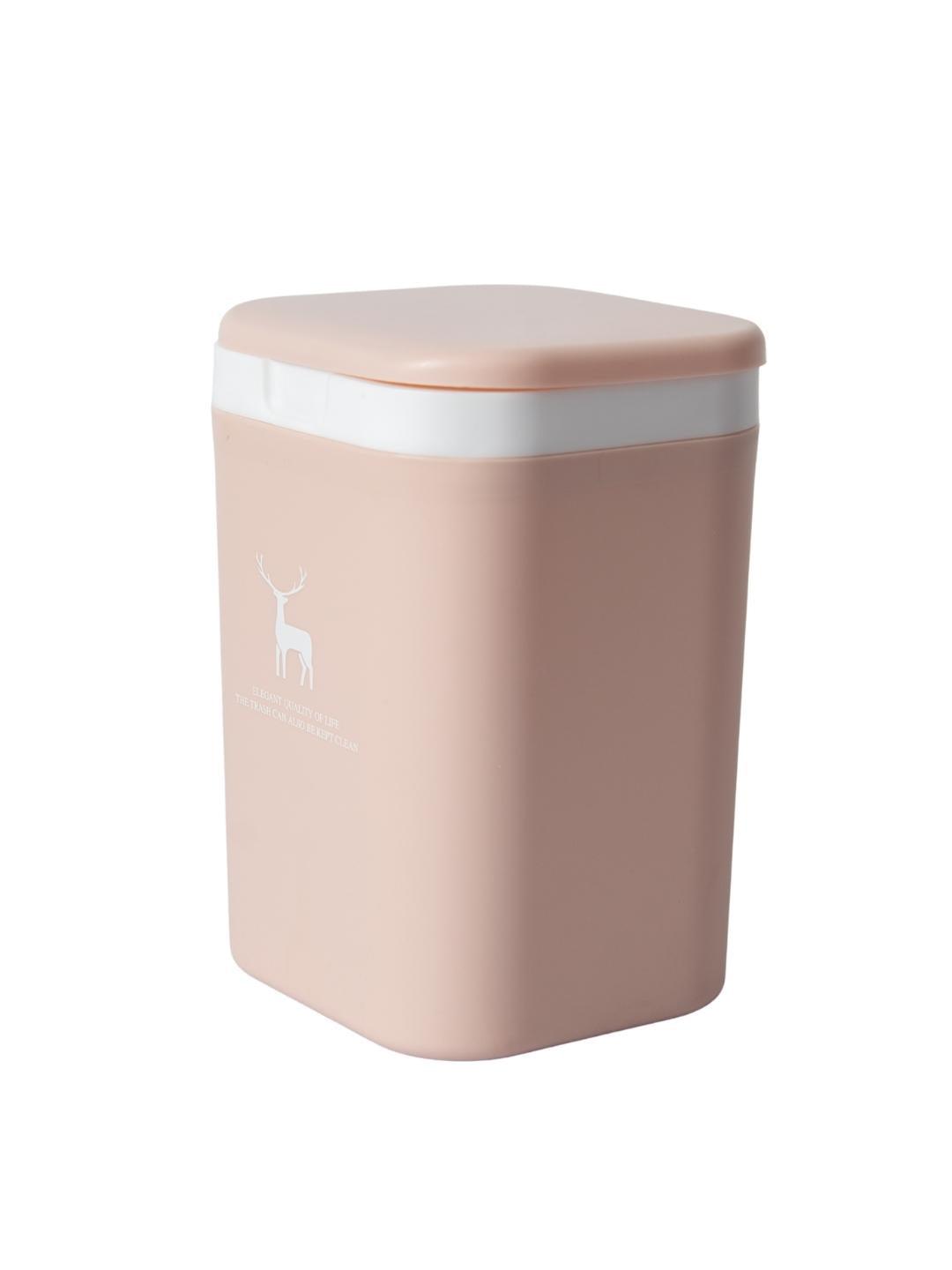 Stylish Babypink Dust Bin With Lid