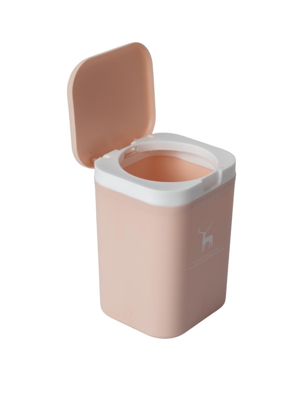 Stylish Babypink Dust Bin With Lid