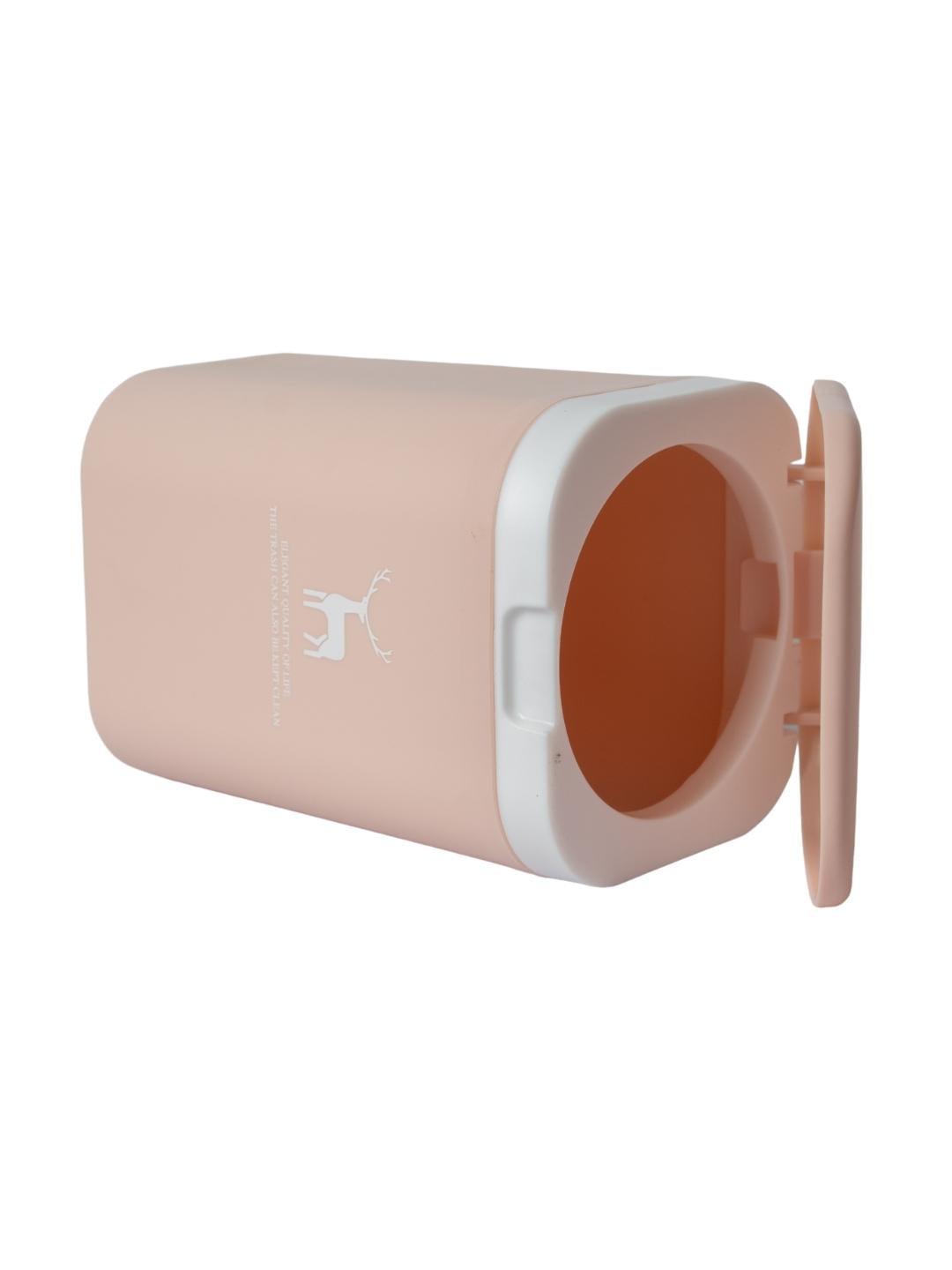 Stylish Babypink Dust Bin With Lid