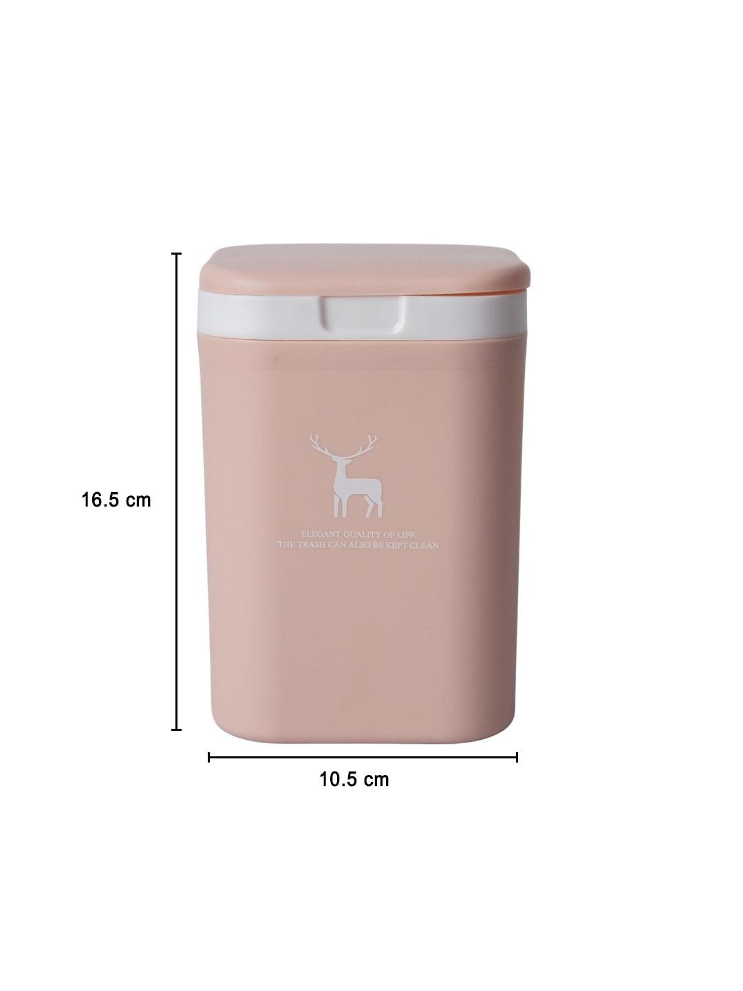 Stylish Babypink Dust Bin With Lid