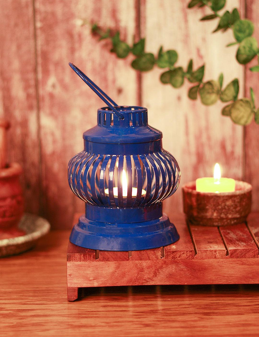 Blue Hanging Lantern