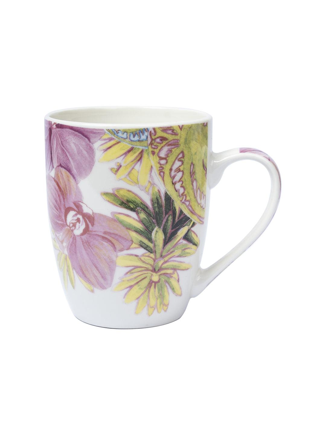 Stylish Floral Creamic Tea & Coffee Mug (350 mL) - MARKET 99