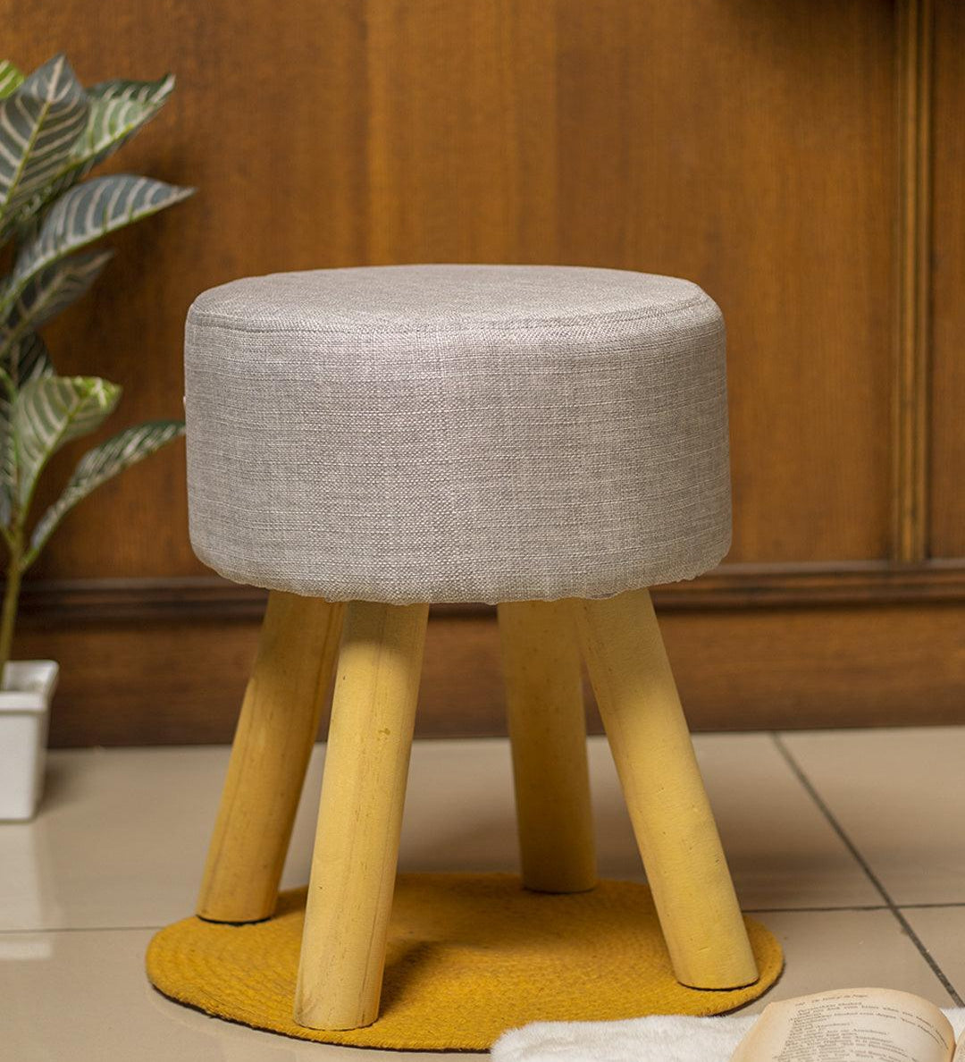 Stylish Grey Seating Stool - MARKET 99