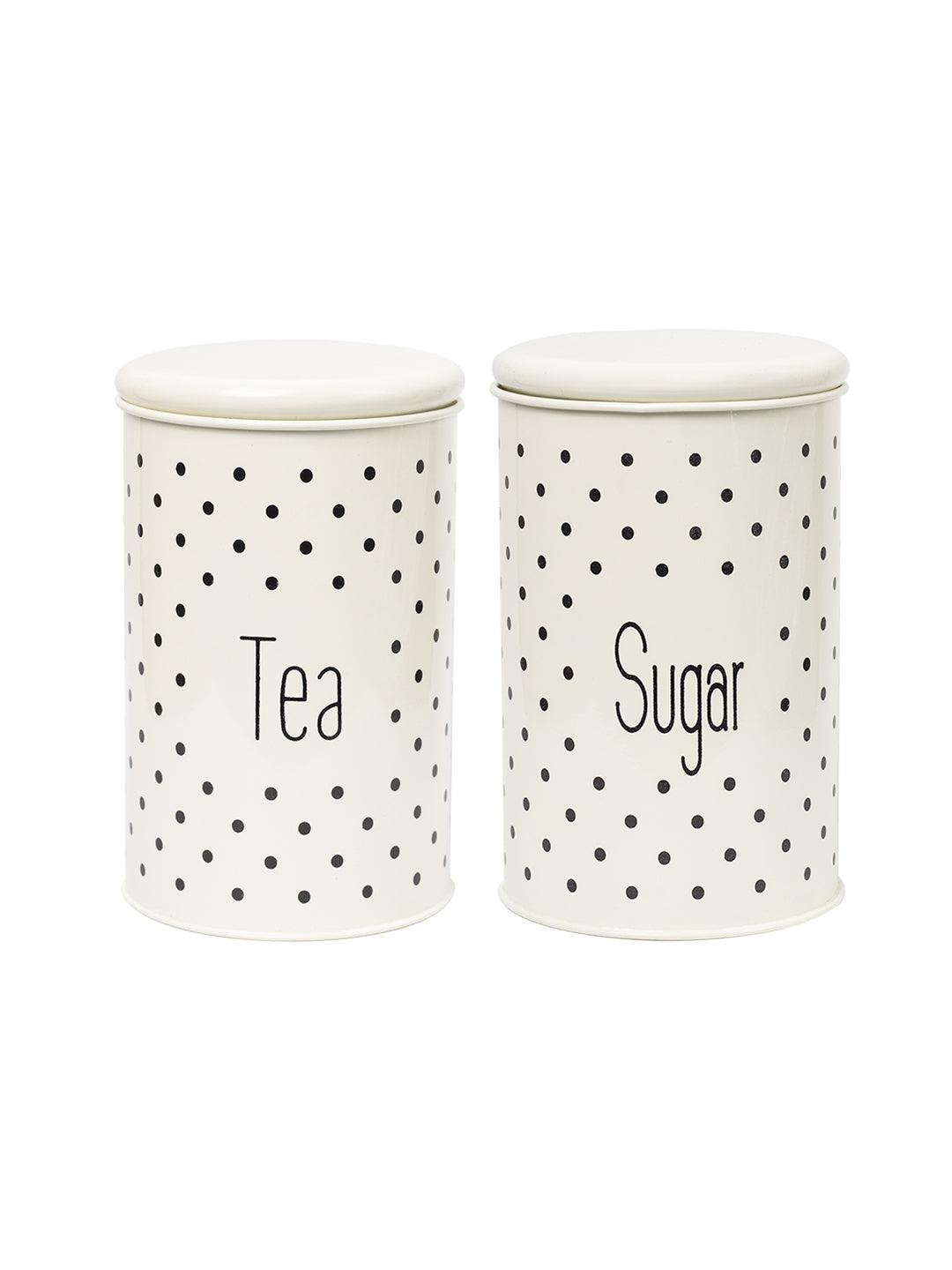 Stylish Ivory Tea & Sugar Jar (Each 1000 Ml) - MARKET 99