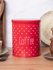 Red Coffee Jar