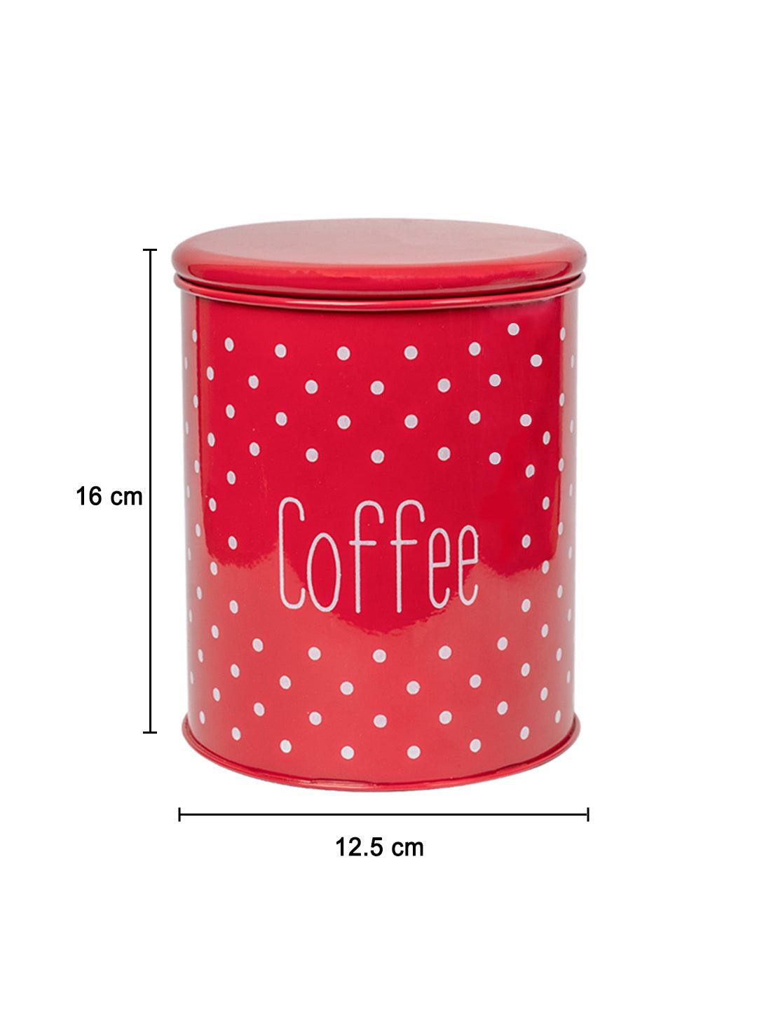 Red Coffee Jar