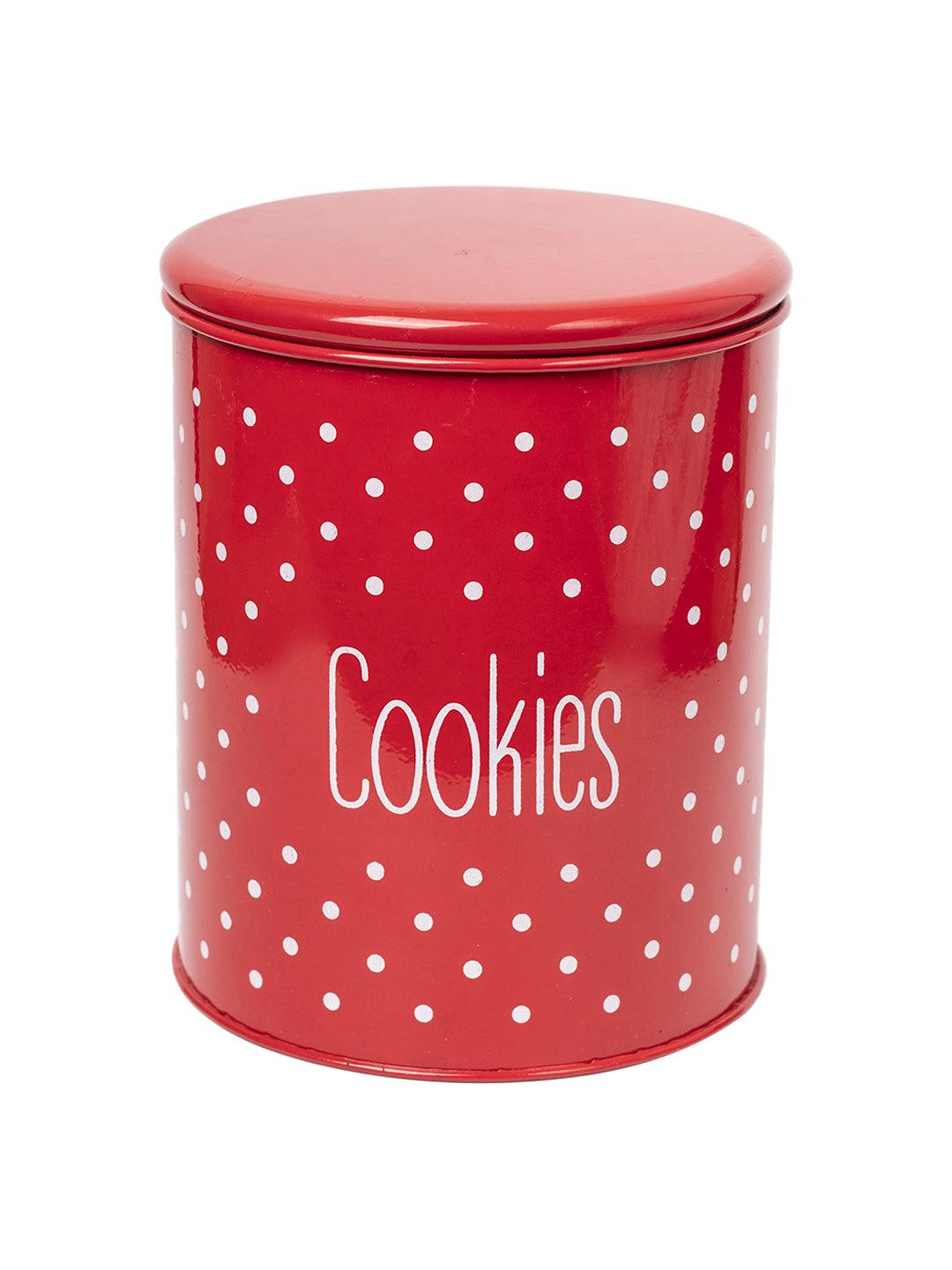 Stylish Red Cookie & Namkeen Jar (Each 1400 Ml) - MARKET 99