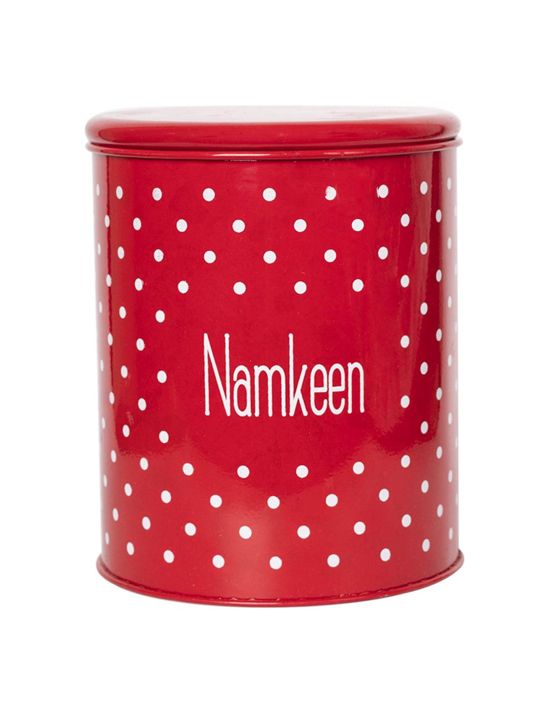 Red Namkeen Jar