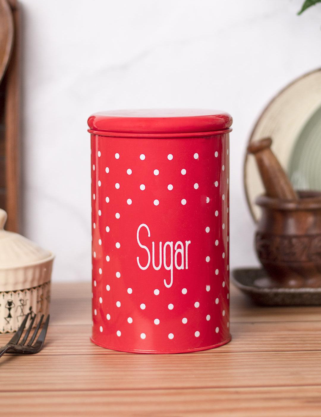 Red Sugar Jar