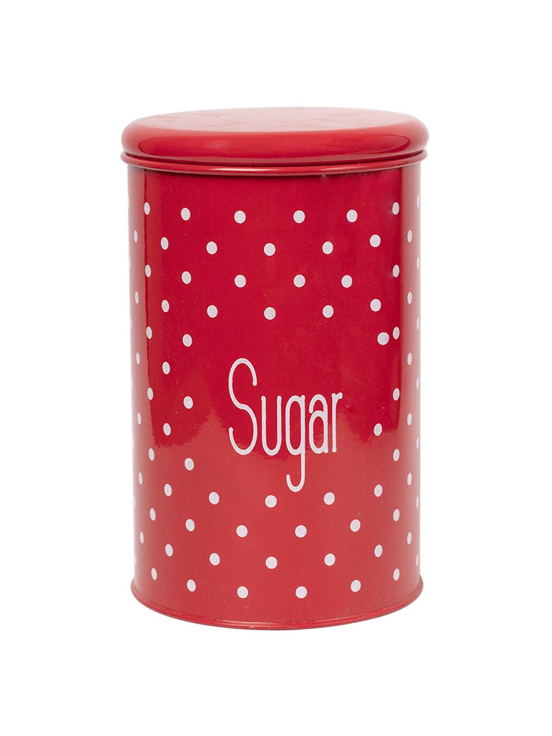 Stylish Red Tea & Sugar Jar (Each 1000 Ml) - MARKET 99