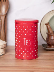 Stylish Red Tea Jar - MARKET 99