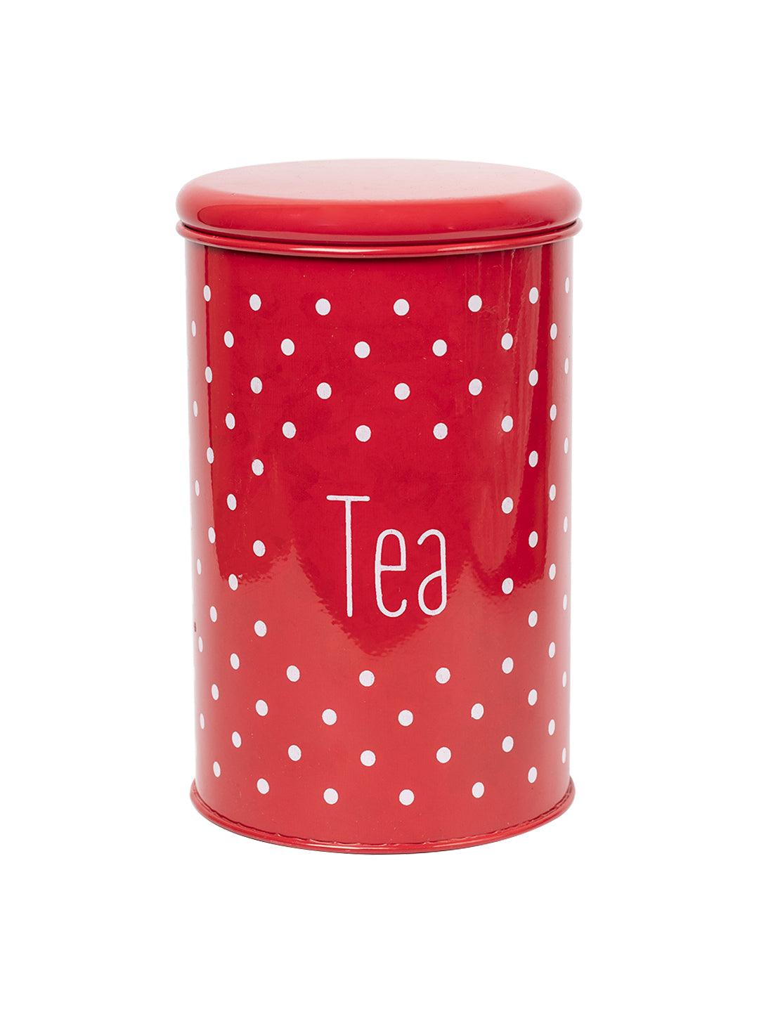 Stylish Red Tea Jar - MARKET 99
