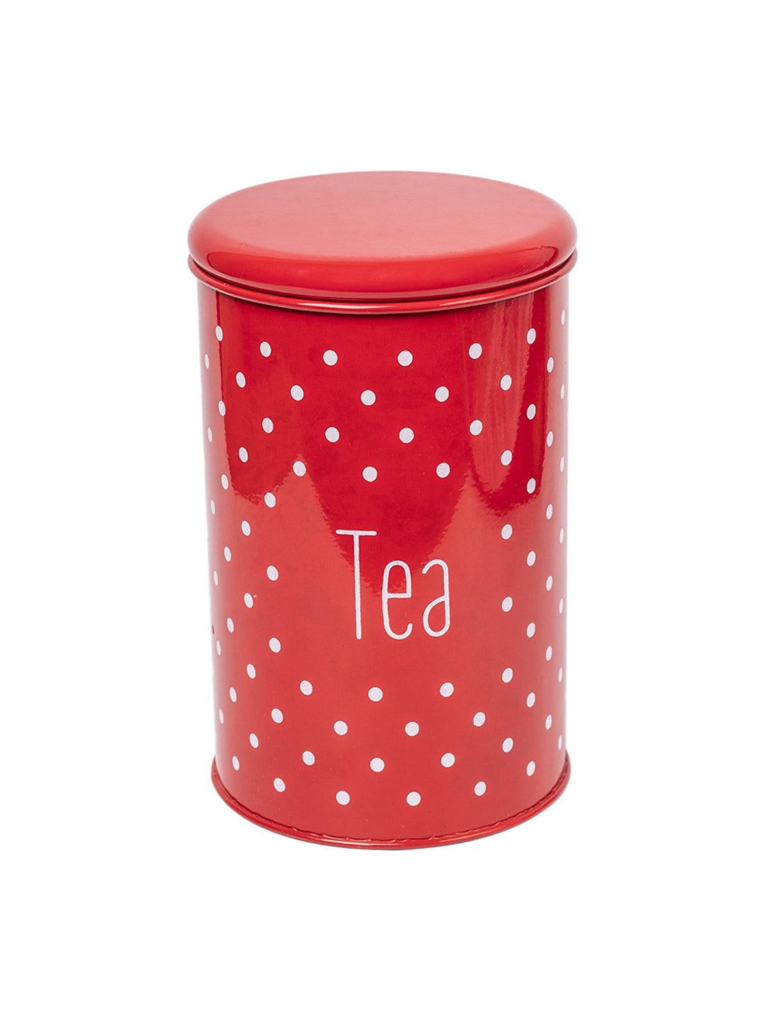 Stylish Red Tea Jar - MARKET 99