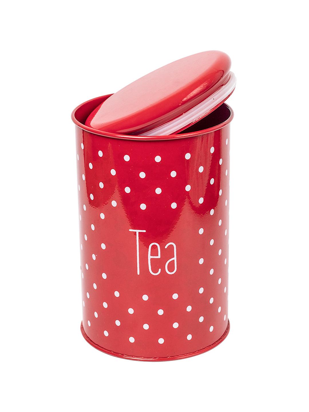 Stylish Red Tea Jar - MARKET 99