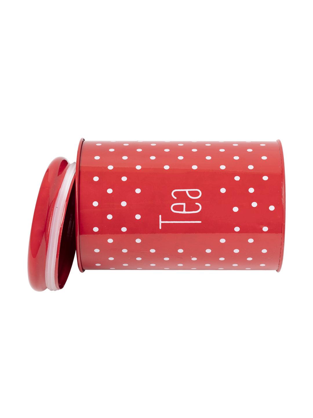 Stylish Red Tea Jar - MARKET 99