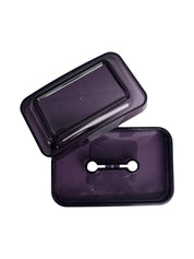 Stylish Soap Dish - Silver & Black - MARKET 99